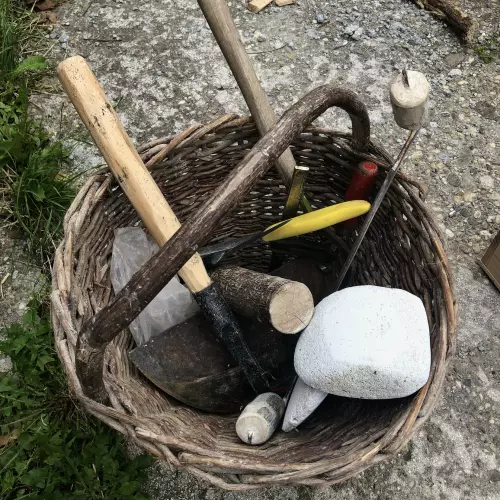 The tools of the parchment maker